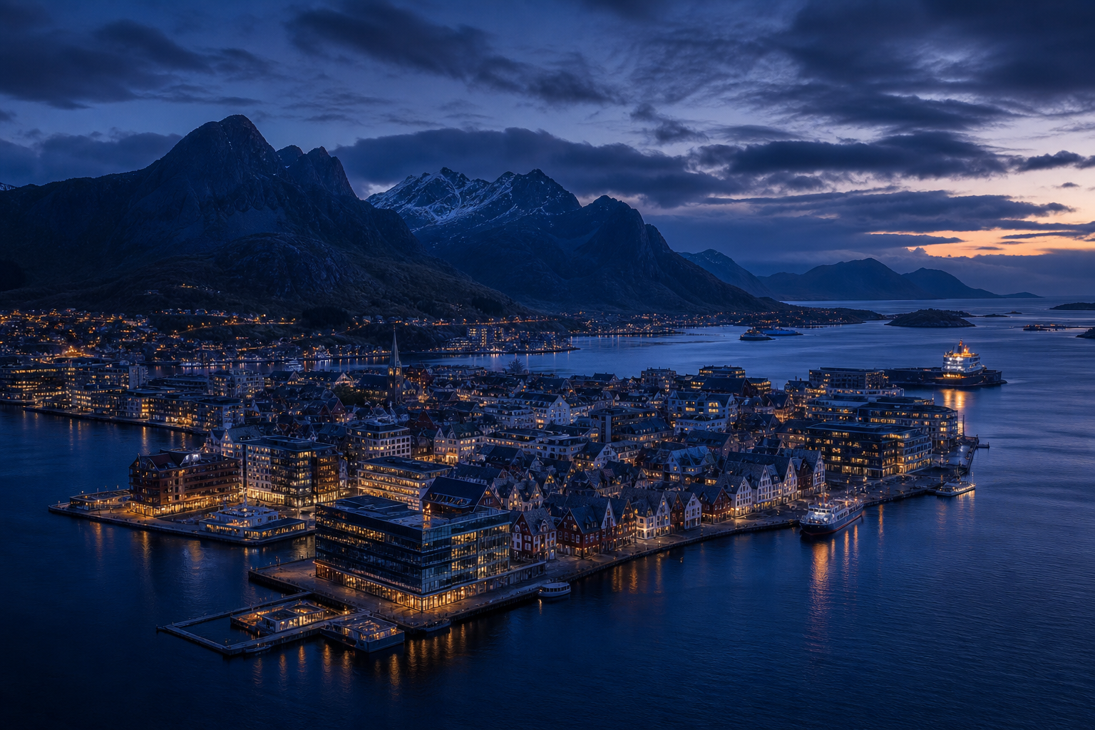 Norwegian coastal city